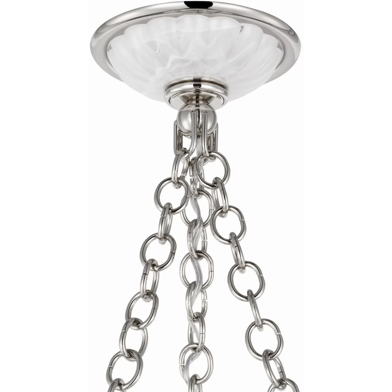 AERIN Rosehill LED 16 inch Polished Nickel Bowl Chandelier Ceiling Light