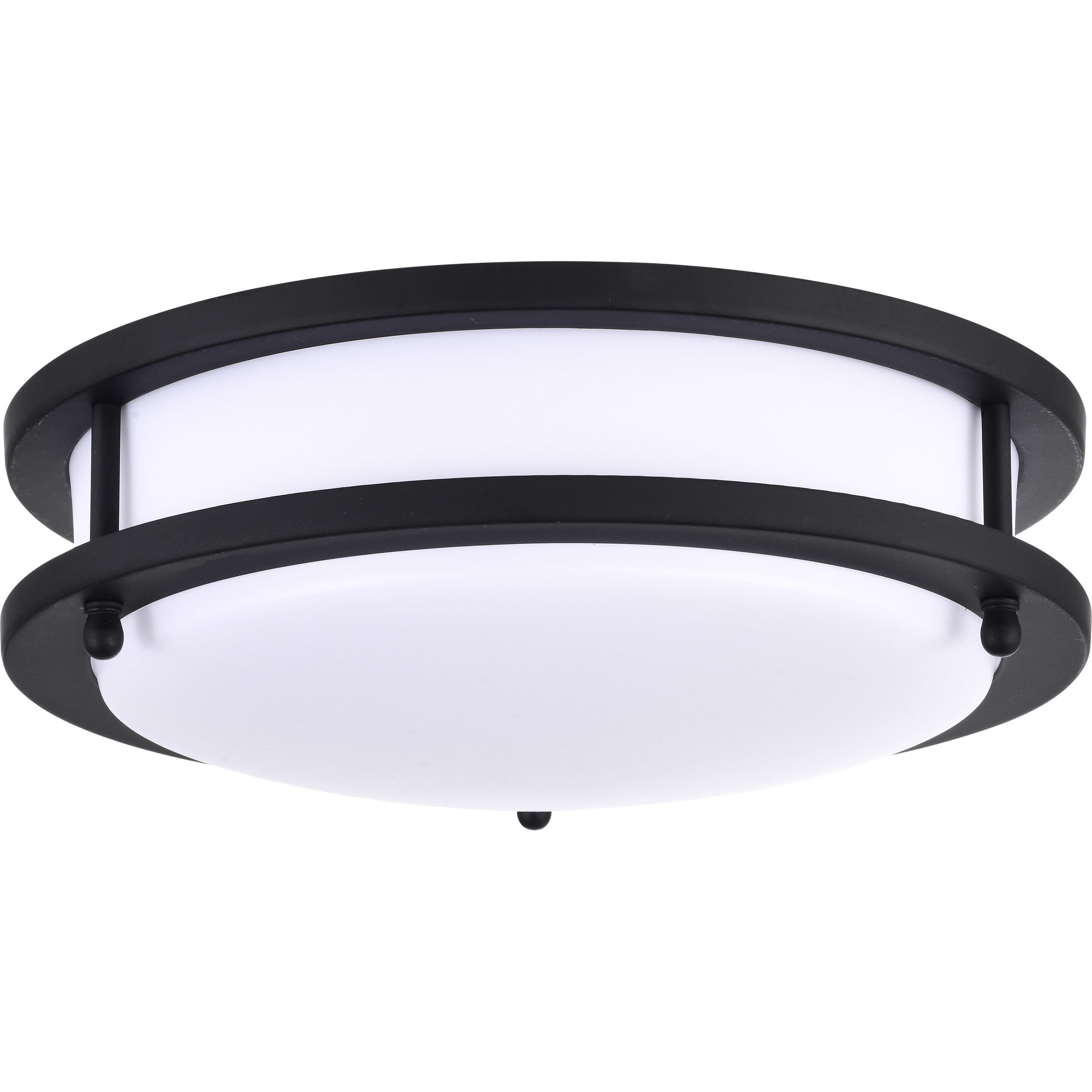 Glamour LED 10 inch Matte Black Flush Mount Ceiling Light