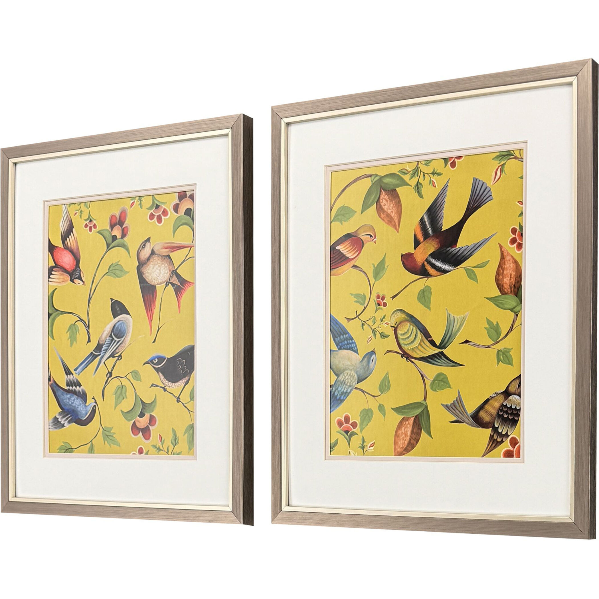 Friends Meeting Green and Yellow and Blue and Red Framed Art, Propac