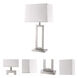 Riley 30 inch 100.00 watt Brushed Nickel Table Lamp Portable Light