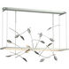 Autumn LED 53.4 inch Vintage Platinum Pendant Ceiling Light