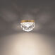 Cascade 1 Light 6 inch Aged Brass Flush Mount Ceiling Light