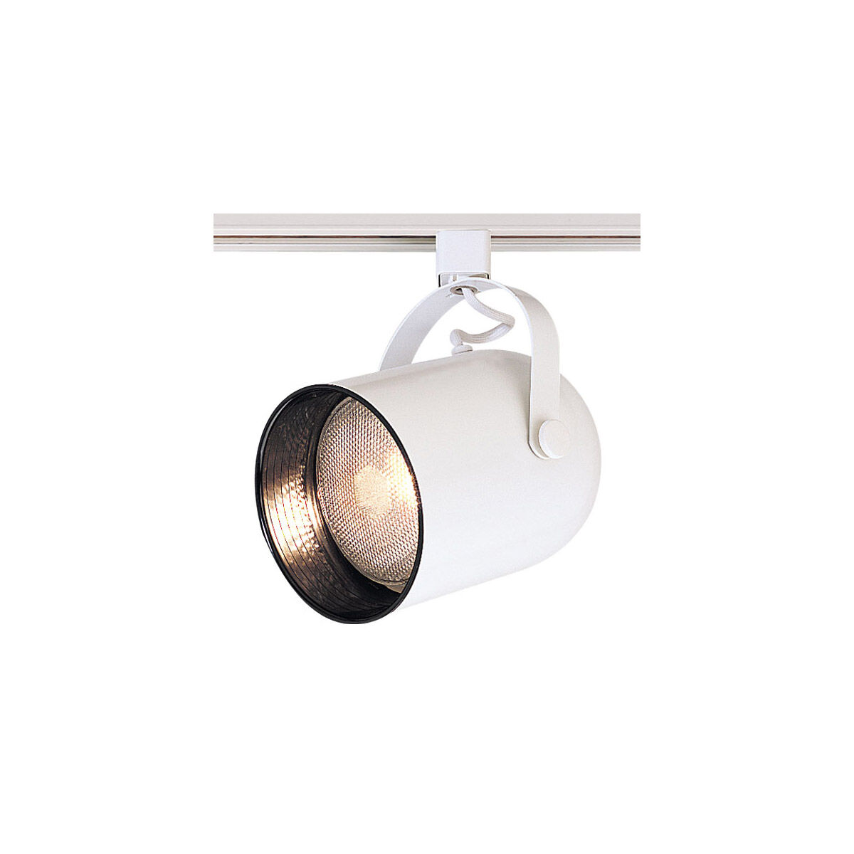 CYL White Track Head Ceiling Light in J-Style