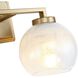 Elliott 2 Light 15.25 inch Brushed Champagne Bronze Vanity Light Wall Light in Alabaster