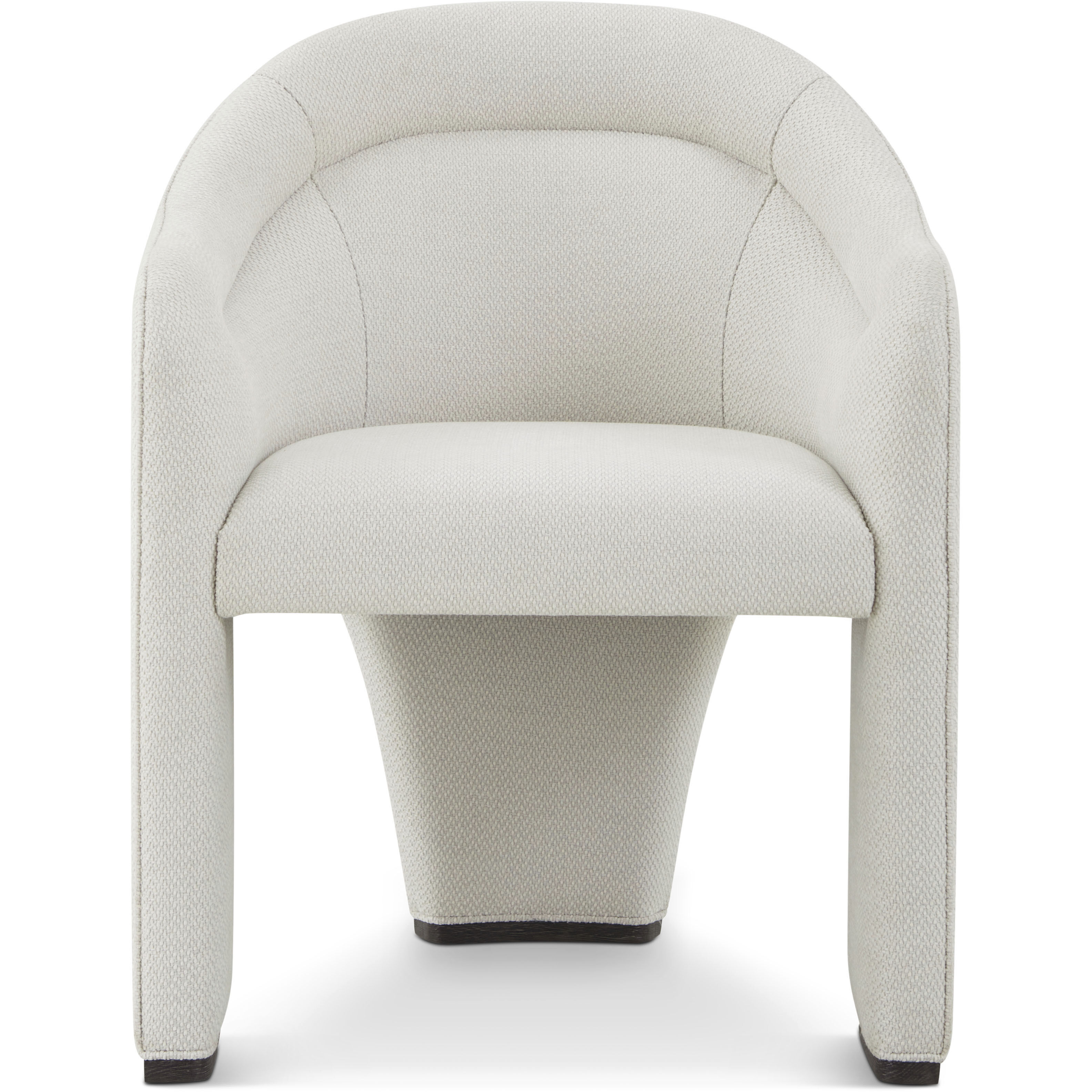 Maxwell Obsidian Dining Chair, Wooden, Upholstered