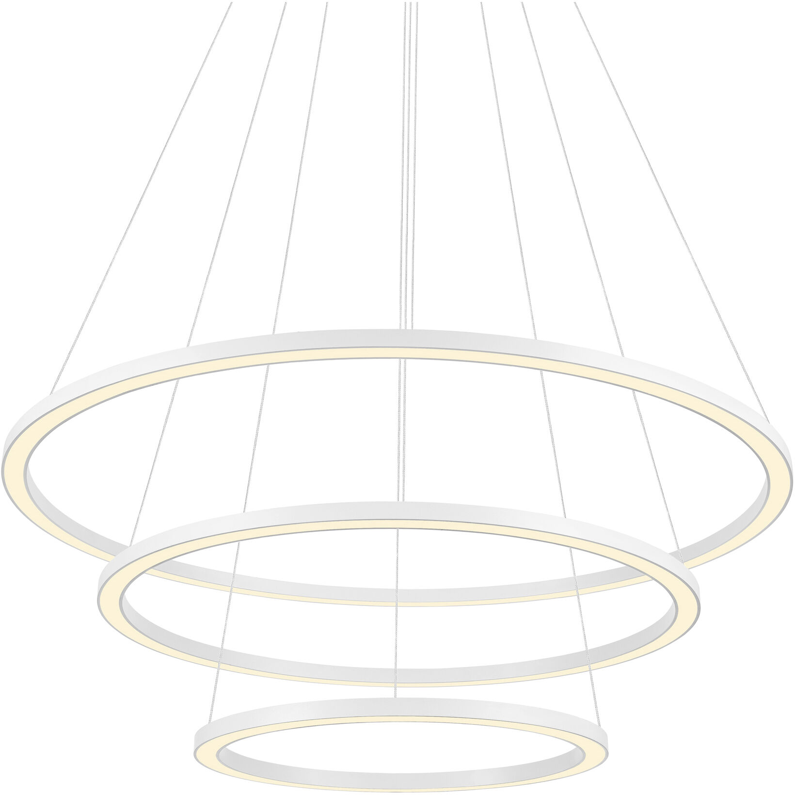 Chalice LED 31 inch White Chandelier Ceiling Light