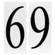 Address Light White Plastic Address Tile