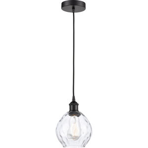 Edison Waverly 1 Light 6 inch Matte Black Mini Pendant Ceiling Light