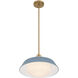 Xander 1 Light 16 inch Vibrant Gold Pendant Ceiling Light