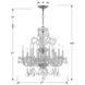 Traditional Crystal 8 Light 27 inch Polished Chrome Chandelier Ceiling Light in Clear Swarovski Strass