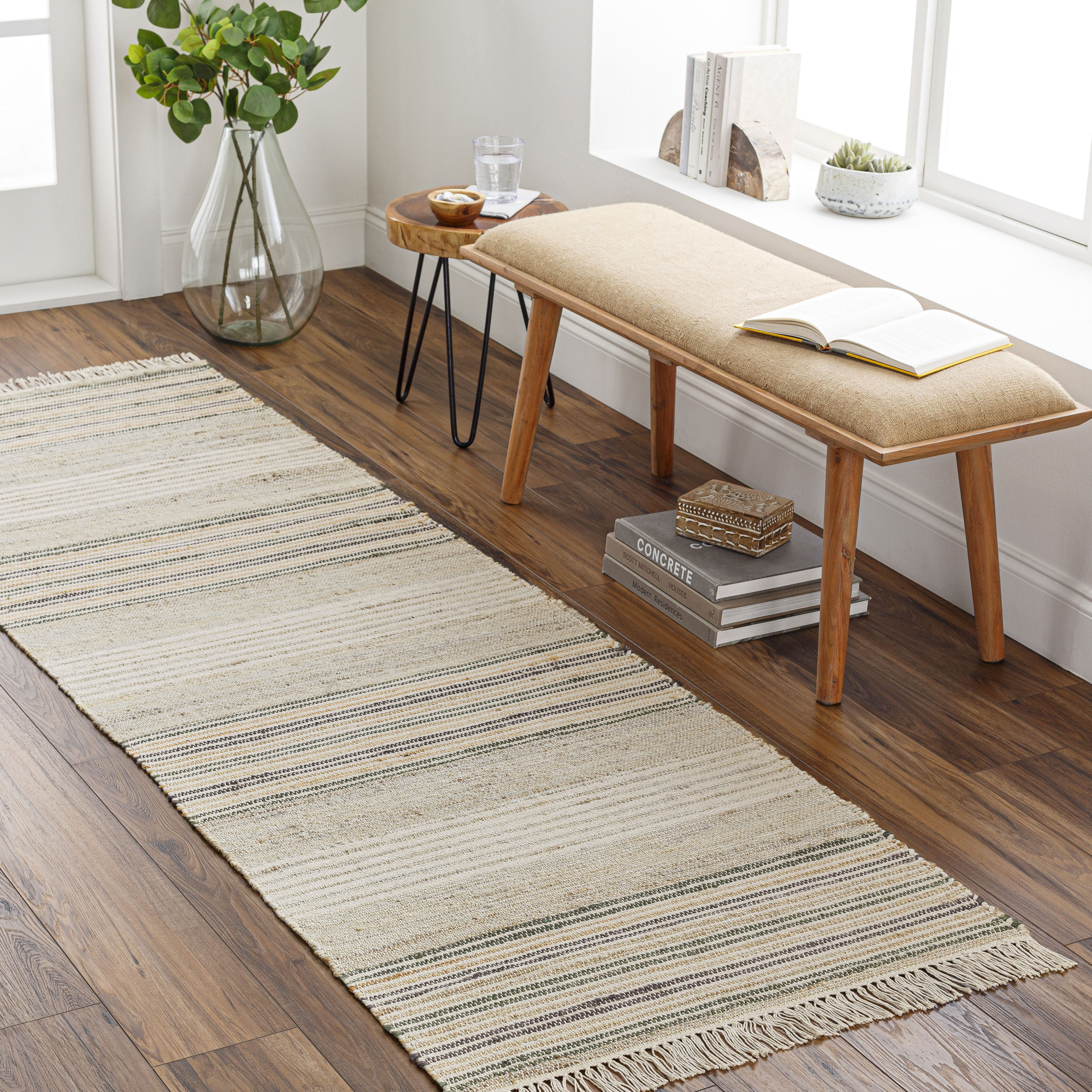 Trabzon 96 X 30 inch Taupe Rug, Runner