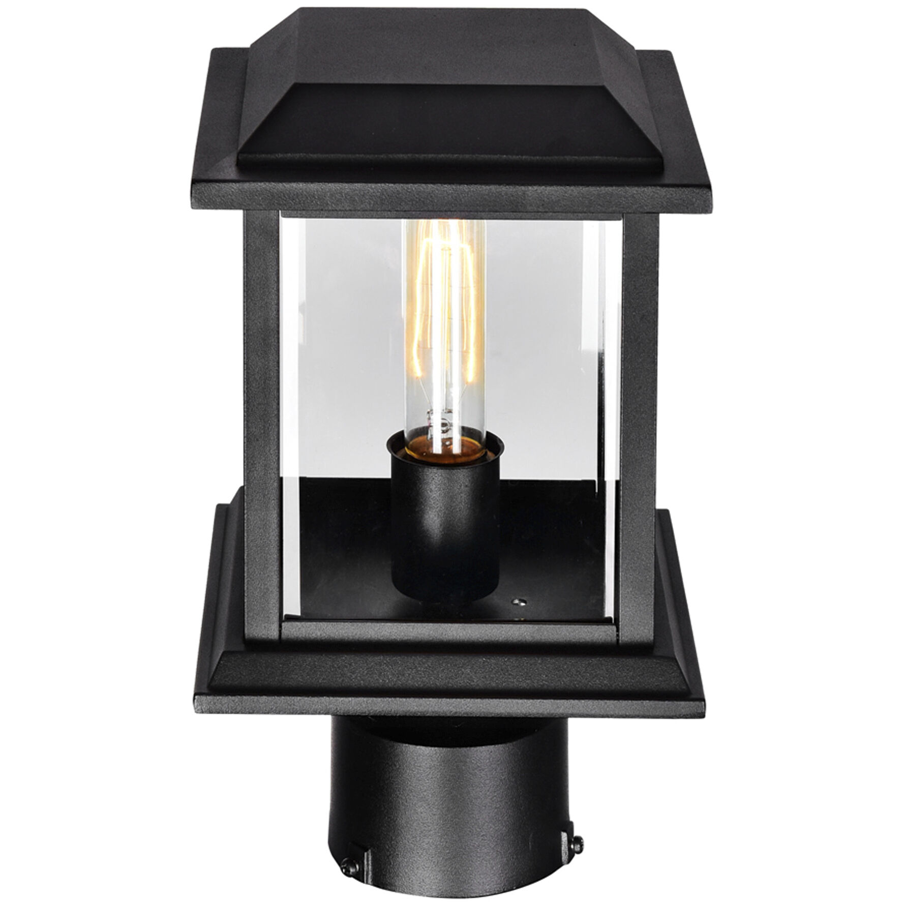 Blackbridge 1 Light 12 inch Black Outdoor Lantern Head