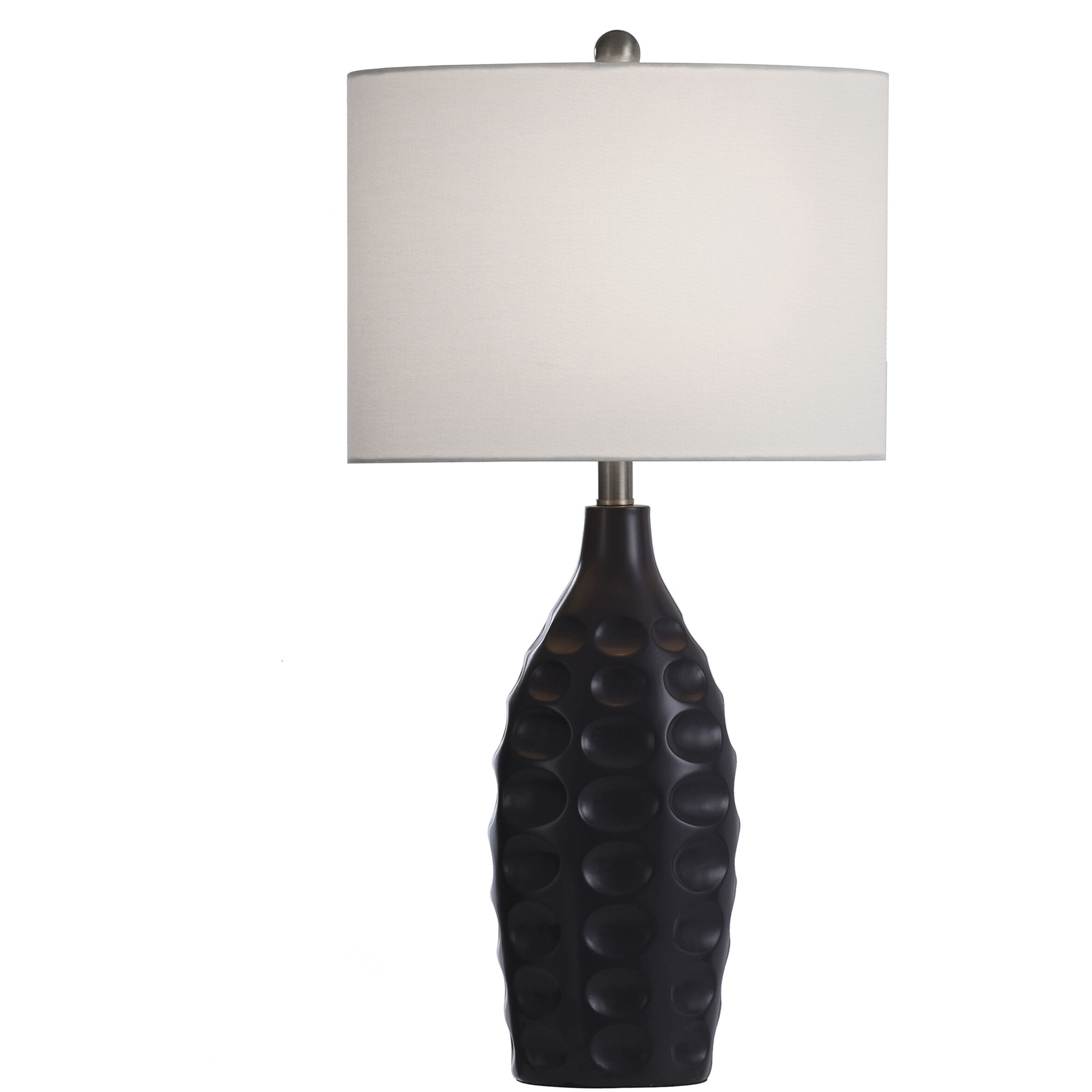 Gemma 29 inch 60 watt Black Ceramic Lamp Body Table Lamp Portable Light