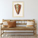 Conch Study Orange and Beige and Blue and Multi Framed Art