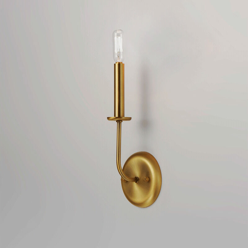 Wesley Wall Sconce Wall Light in Satin Brass
