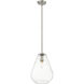 Ayra 1 Light 12 inch Brushed Nickel Pendant Ceiling Light