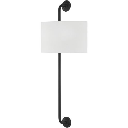 Daylon 2 Light 12 inch Forged Iron Wall Sconce Wall Light