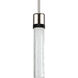 Zigrina 1 Light 5.13 inch Polished Nickel with Satin Brushed Black Pendant Ceiling Light