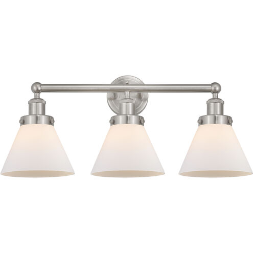 Cone 3 Light 25.75 inch Brushed Satin Nickel Bath Vanity Light Wall Light