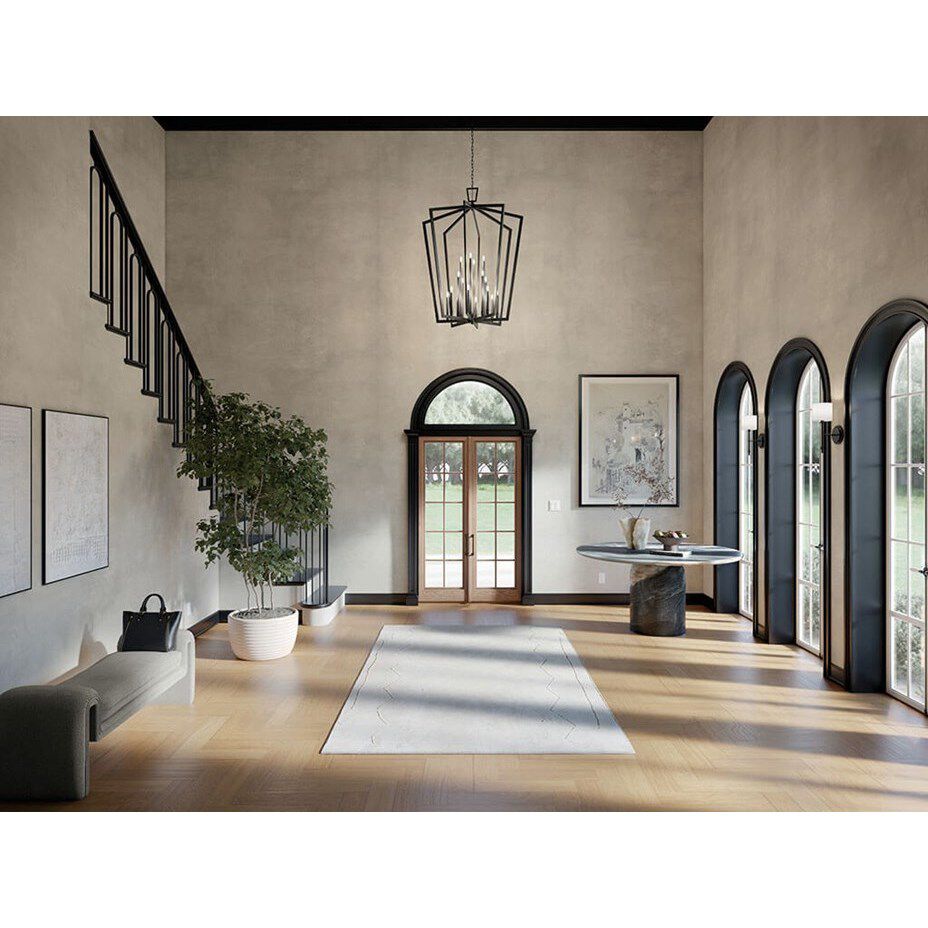 Abbotswell 16 Light Black Pendant Ceiling Light