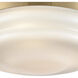 Riley 3 Light 15 inch Satin Brass Flush Mount Ceiling Light