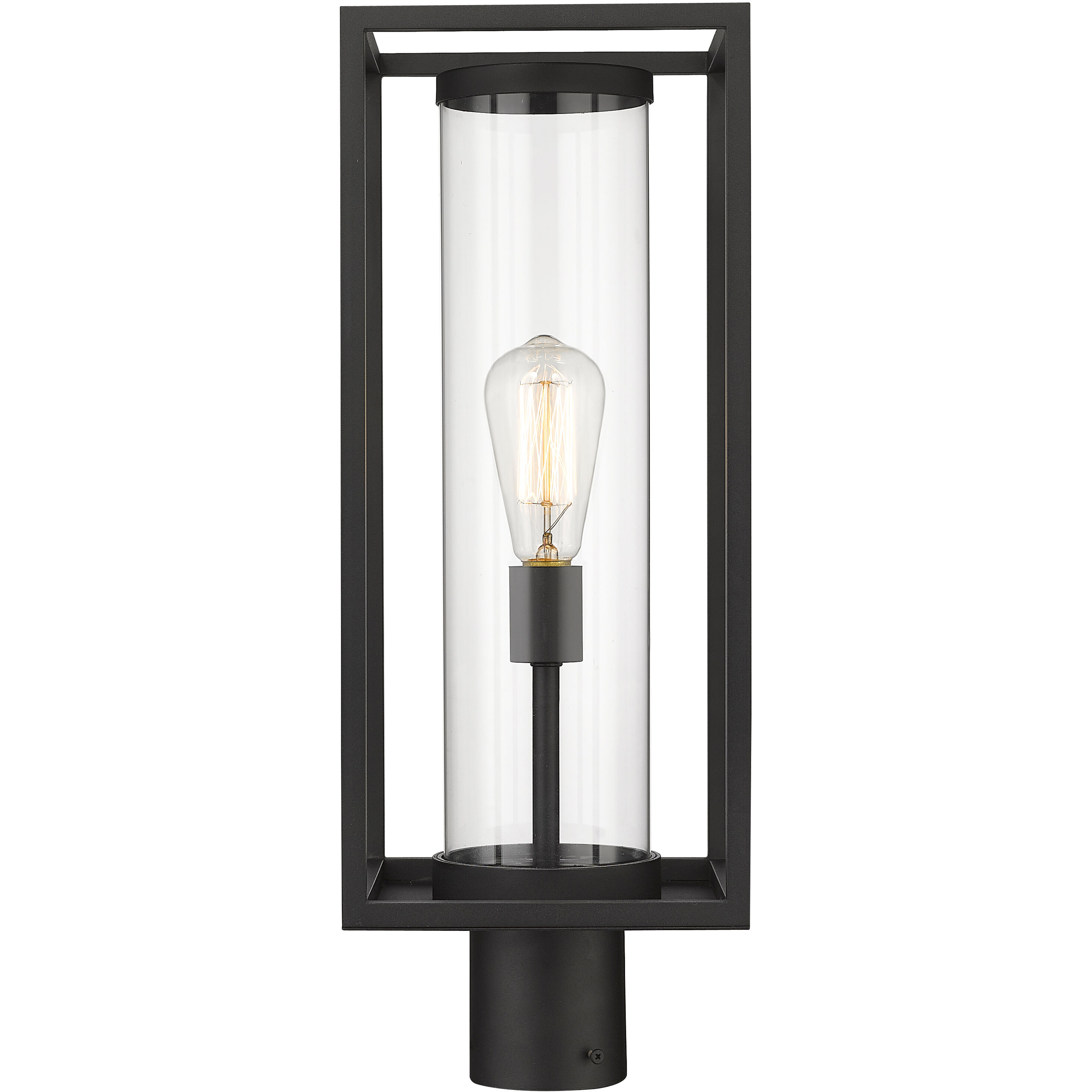 Dunbroch 1 Light 21.75 inch Black Outdoor Post Mount Fixture