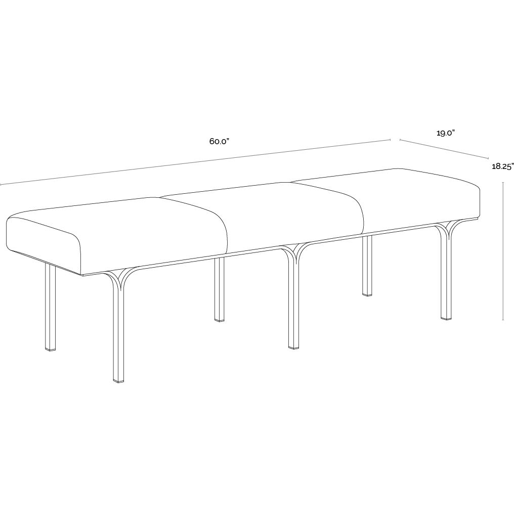 Nuvella Hailey Moon Bench