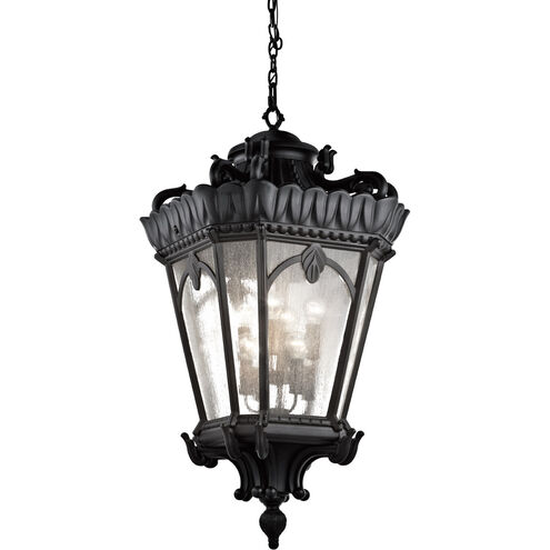 Tournai 8 Light 26 inch Textured Black Outdoor Hanging Pendant