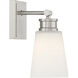 Vintage 1 Light 5 inch Brushed Nickel Wall Sconce Wall Light