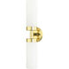 Aero 2 Light 19 inch Polished Brass ADA Vanity Sconce Wall Light