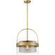 Ravik 1 Light 15.5 inch Legacy Brass Convertible Pendant/Semi-Flush Mount Ceiling Light