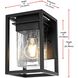 Morse 1 Light 9 inch Black Outdoor Wall Sconce