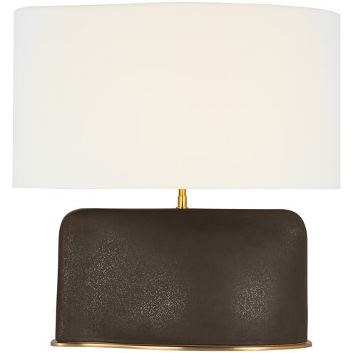 Kelly Wearstler Amantani 23 inch 15.00 watt Stained Black Metallic Sculpted Form Table Lamp Portable Light, Medium