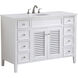 Cape Cod 48 X 21 X 35 inch Antique White Vanity Sink Set