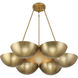 Ivy Lane 6 Light 36 inch Legacy Brass Chandelier Ceiling Light