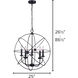 Sumerside 5 Light 25 inch Matte Black Chandelier Ceiling Light