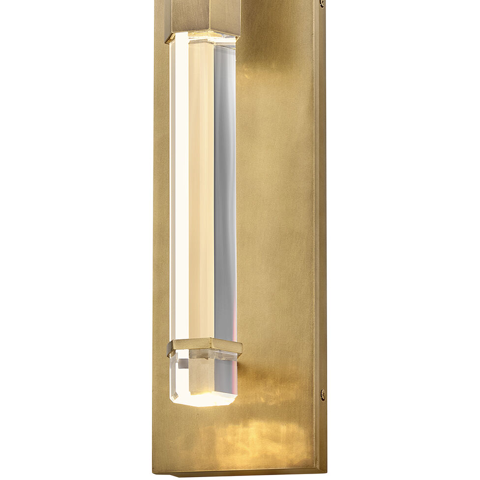 Cecily LED 16.5 inch Heritage Brass Outdoor Wall Mount