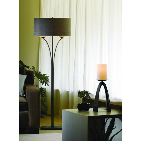 Formae 58 inch 100.00 watt Bronze Floor Lamp Portable Light in Medium Grey