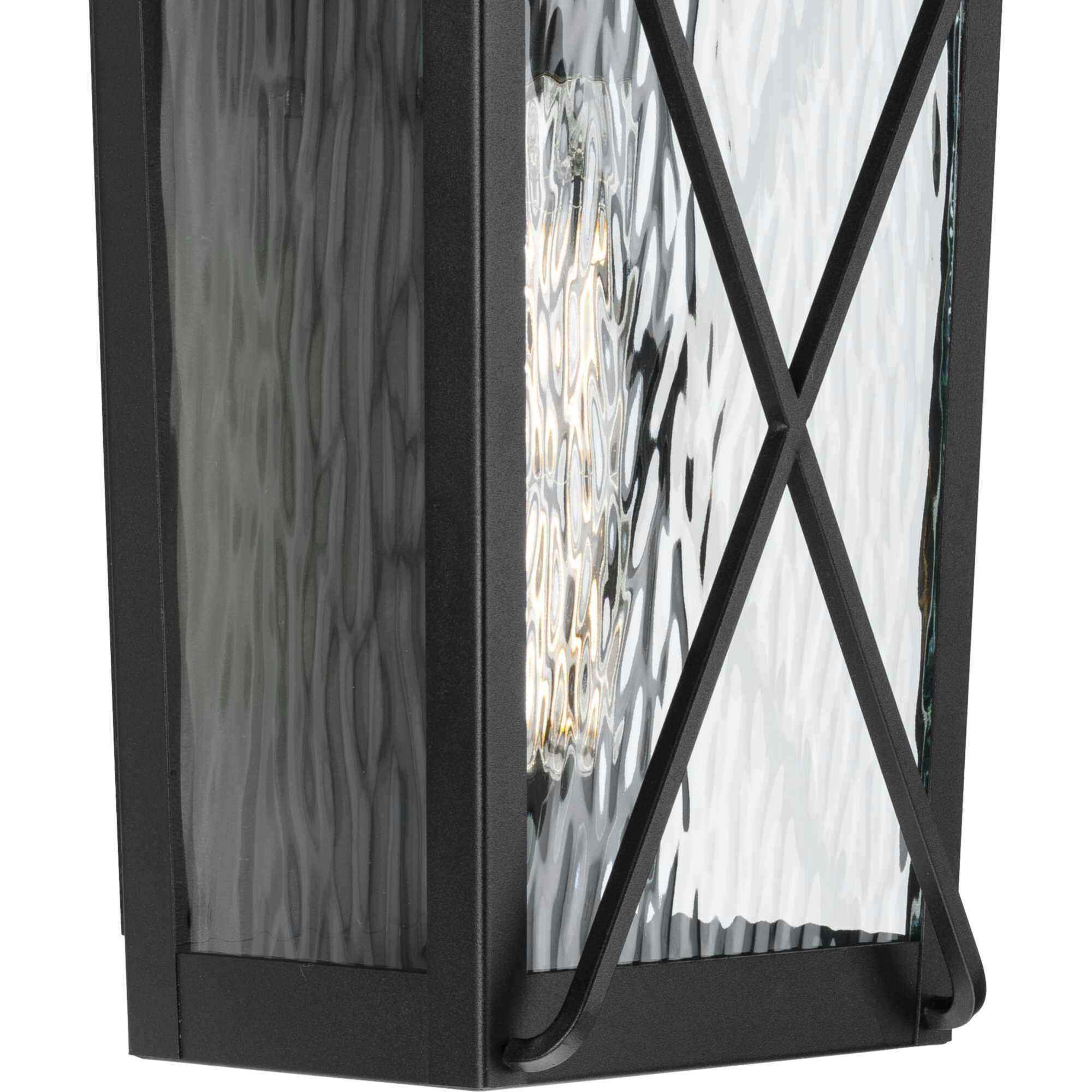 Wakeford 1 Light 17.88 inch Textured Black Wall Lantern