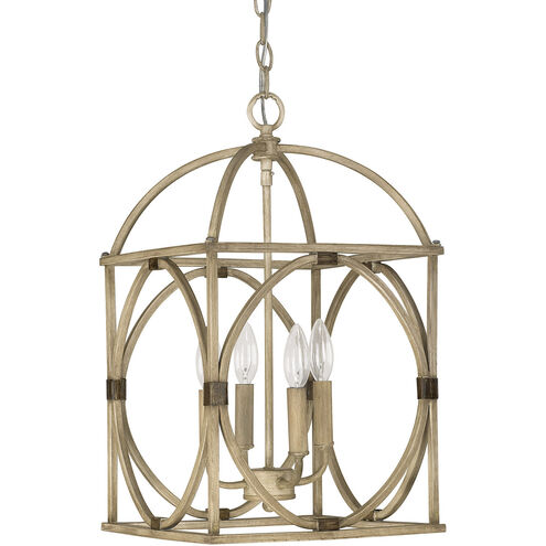 Surrey 4 Light 12 inch French Oak Foyer Ceiling Light