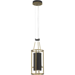 Levitation LED 6.5 inch Soft Brass And Sand Coal Mini Pendant Ceiling Light