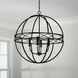Avery 4 Light 26 inch Matte Black Pendant Ceiling Light