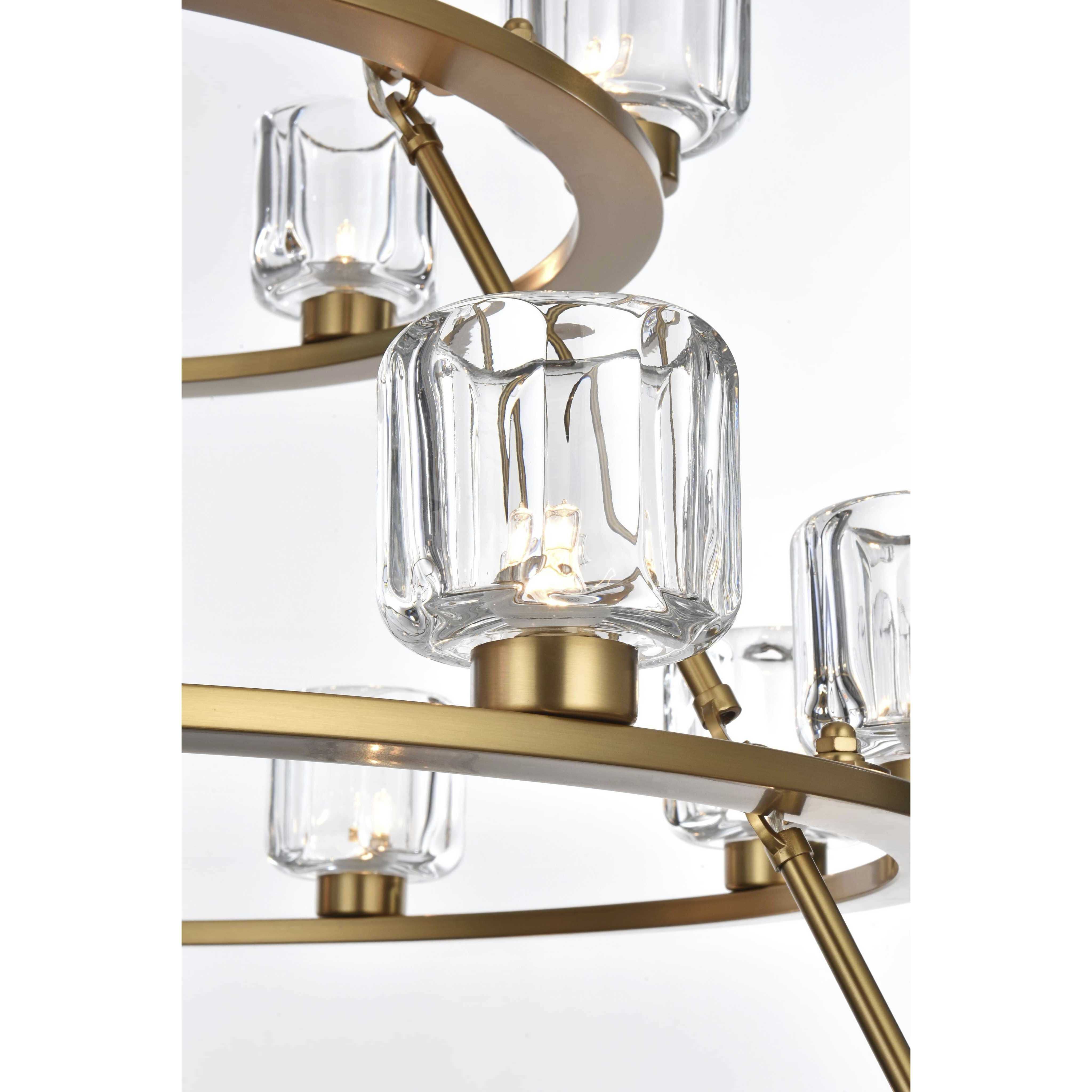 Cadence 27 Light 48 inch Satin Gold Chandelier Ceiling Light
