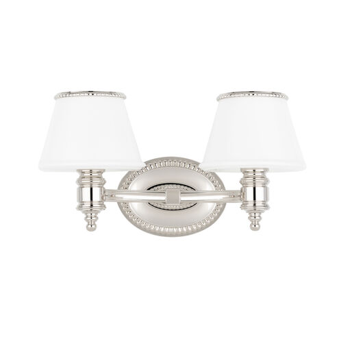 Richmond 2 Light 14.5 inch Polished Nickel Bath and Vanity Wall Light