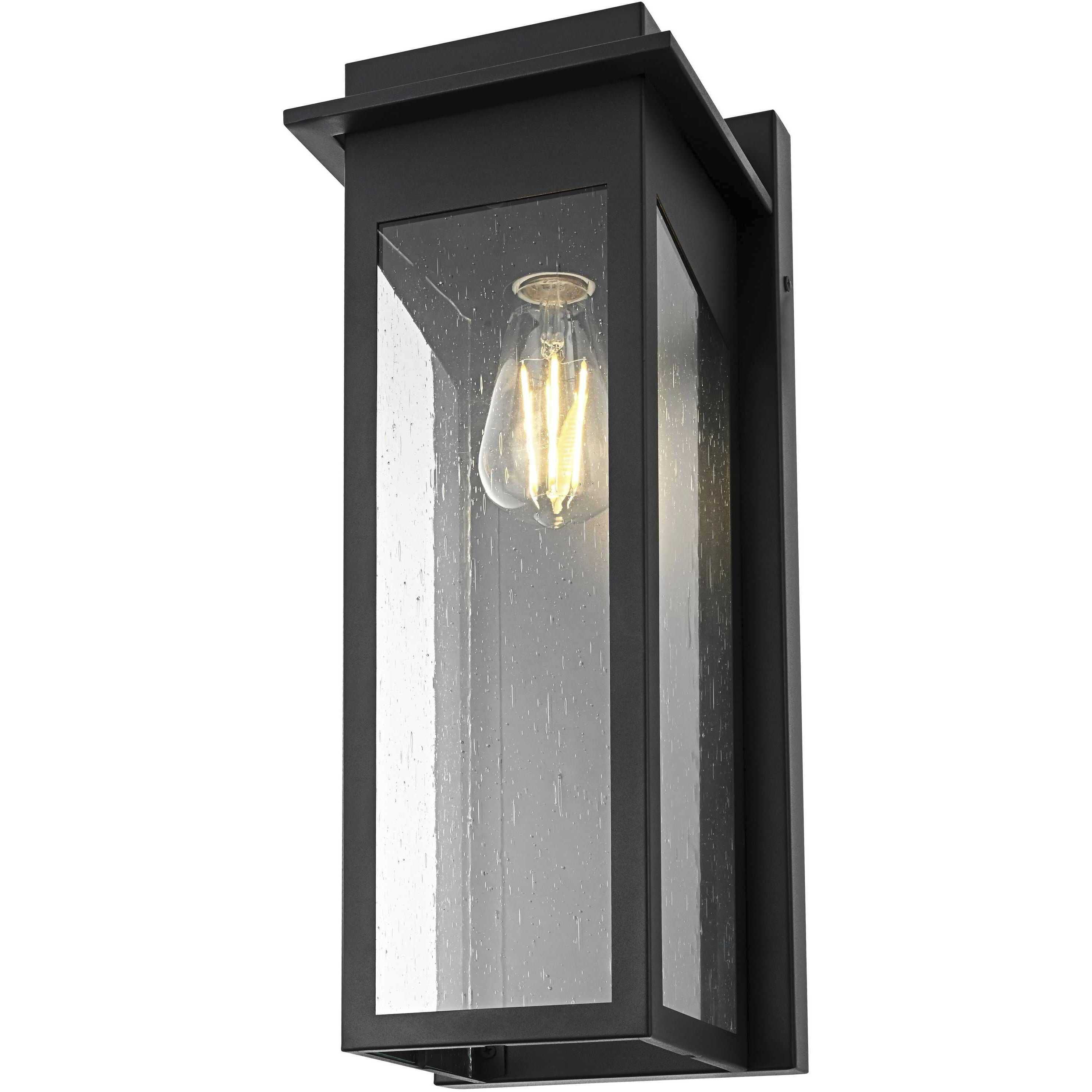Dunton 1 Light 18.5 inch Black Outdoor Wall Sconce