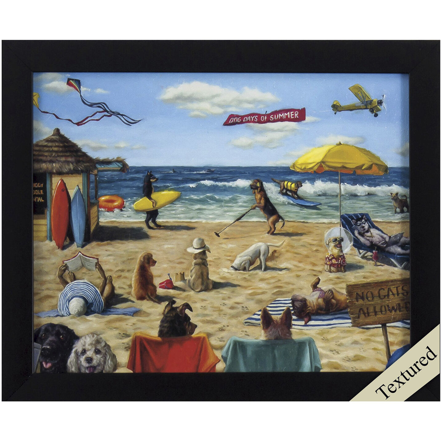 Animals 11 X 9 inch Non-Glass Framed Art, Propac