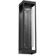 Outdoor Maison LED 26 inch Textured Black Outdoor Sconce in Clear Hammered
