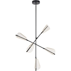 Mulberry 37 inch Black Chandelier Ceiling Light