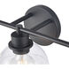 Julian 3 Light 24 inch Matte Black Vanity Light Wall Light