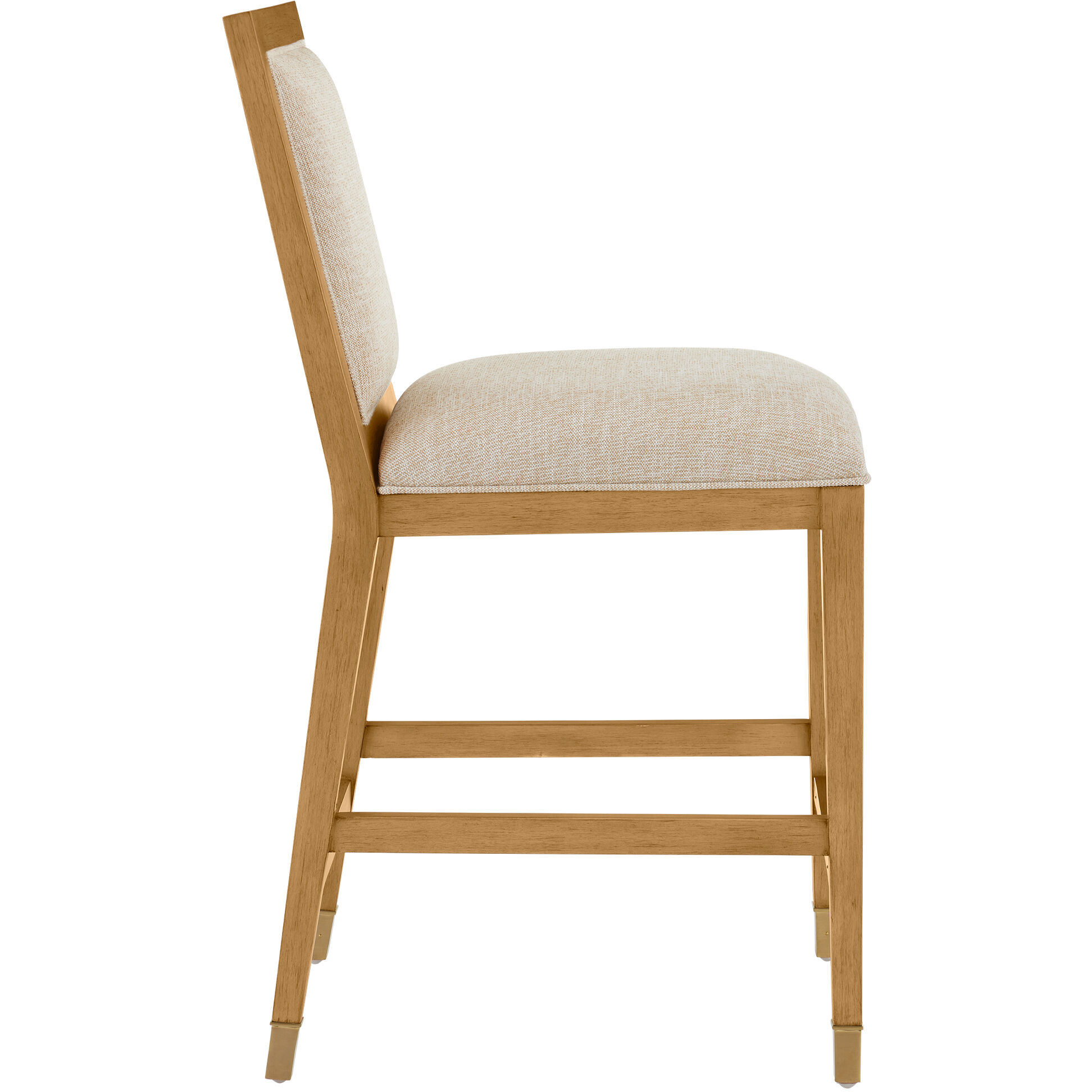 Santos 40 inch Sea Sand/UV Liller Malt/Satin Brass Counter Stool